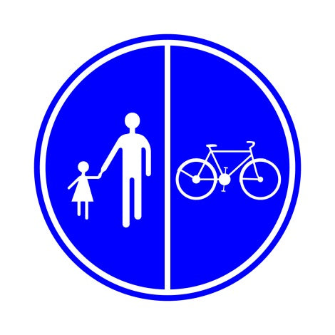 D9b GERESERVEERD VOETGANGERS & FIETSERS
