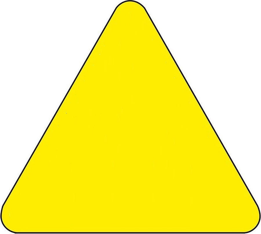 PANNEAUX TRIANGULAIRES JAUNES VIERGES