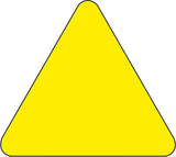 PANNEAUX TRIANGULAIRES JAUNES VIERGES