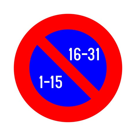 E11 HALFMAANDELIJKS PARKEREN