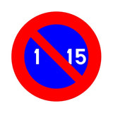 E5 PARKEERVERBOD VAN 1ste TOT 15de MAAND