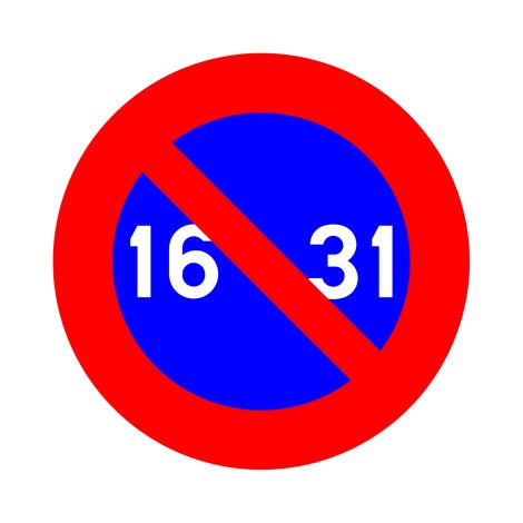 E7STATIONNEMENT INTERDIT DU 16 FIN MOIS