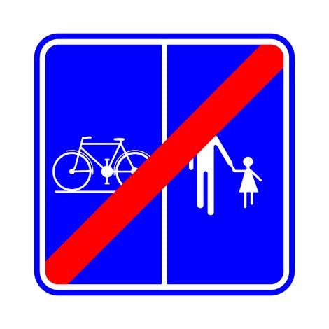 F101b EINDE WEG VOORBEHOUDEN VOETG...&