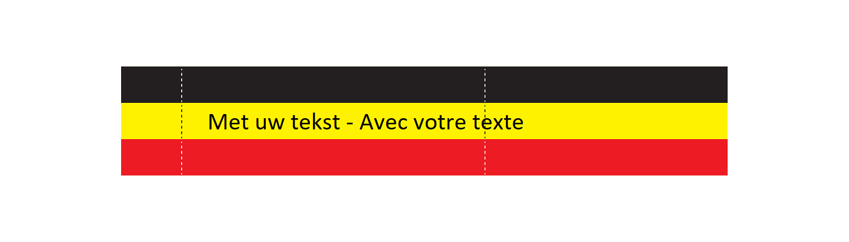 DRIEKLEUR ARMBAND MET EIGEN TEKST