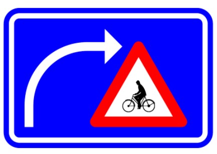 f50BIS ATTENTION CYCLISTES MEME CHEMIN