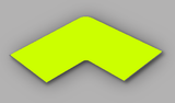 RUBAN PVC PERMALEAN ANGLE 90°, PERMANENT
