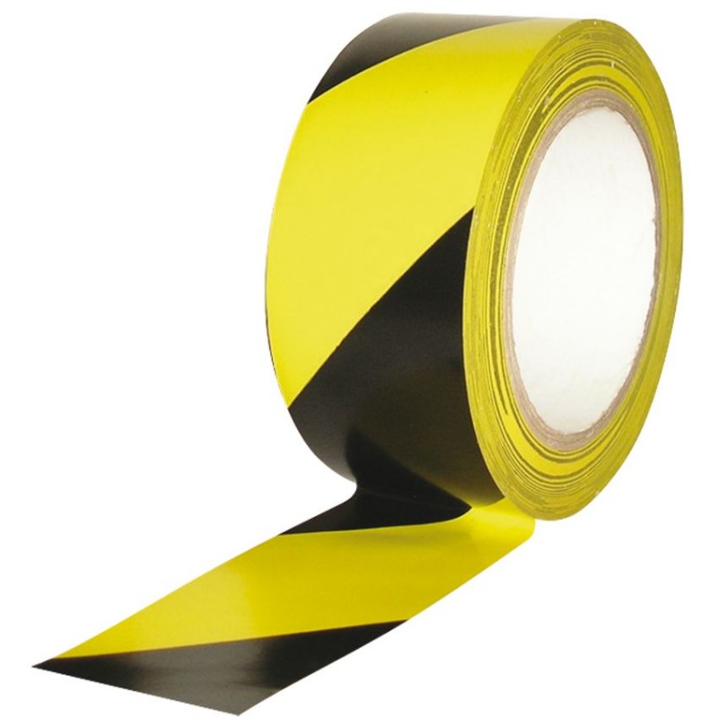 RUBAN DE BALISAGE JAUNE/NOIR 30µ