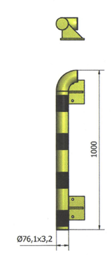 CRASH STOP MODULAIRE WANDBESCHERMING
