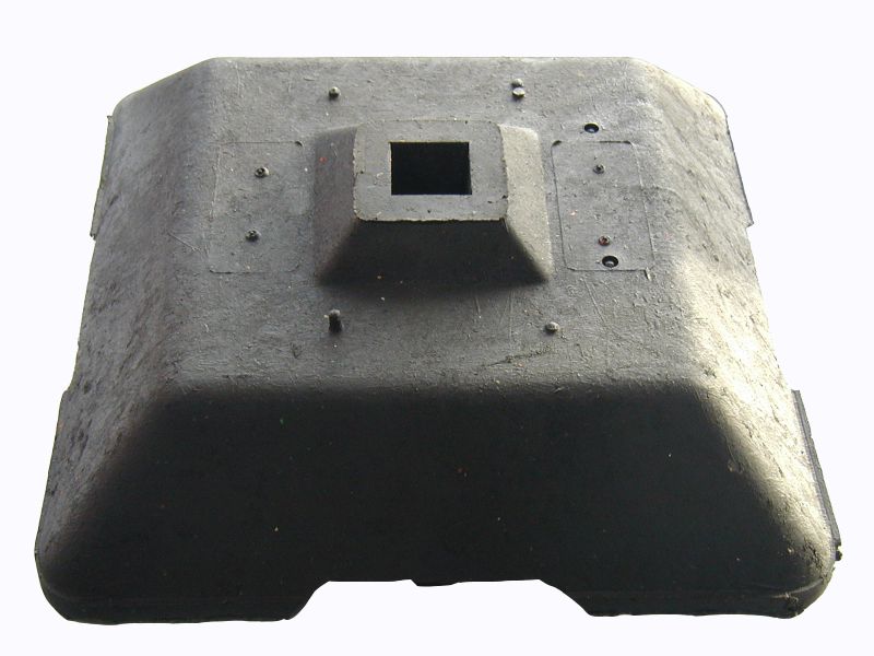 MINIFOOT PAALVOET VOOR PAAL 40x40mm