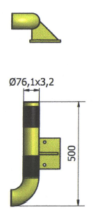 CRASH STOP MODULAIRE WANDBESCHERMING