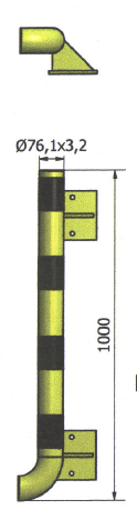 CRASH STOP MODULAIRE WANDBESCHERMING