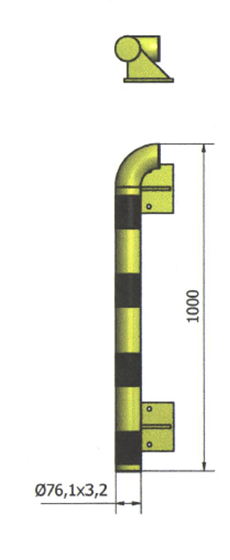 CRASH STOP MODULAIRE WANDBESCHERMING