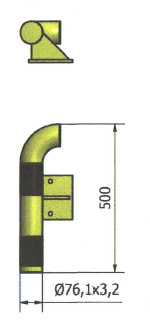 CRASH STOP MODULAIRE WANDBESCHERMING