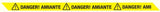 RUBAN DE BALISAGE, DANGER! AMIANTE