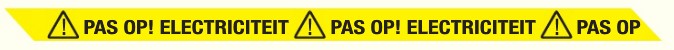 RUBAN DE BALISAGE, PAS OP! ELEKTRICTEIT