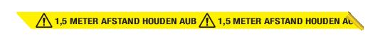 1.5 METER AFSTAND HOUDEN AUB
