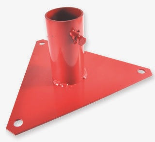 PIED TRIANGLE GALVA ROUGE POTEAU Ø51