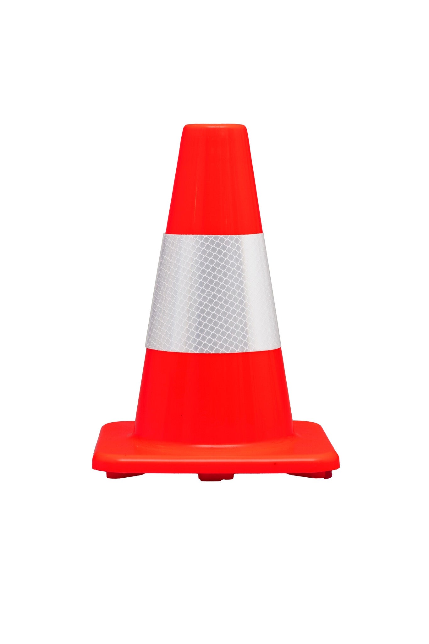 CÔNE PVC ROUGE/BLANC CLASSE II