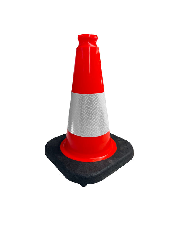 CÔNE PVC LESTÉ ROUGE/BLANC CLASSE II