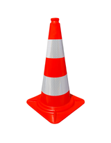 CÔNE PVC ROUGE/BLANC CLASSE II