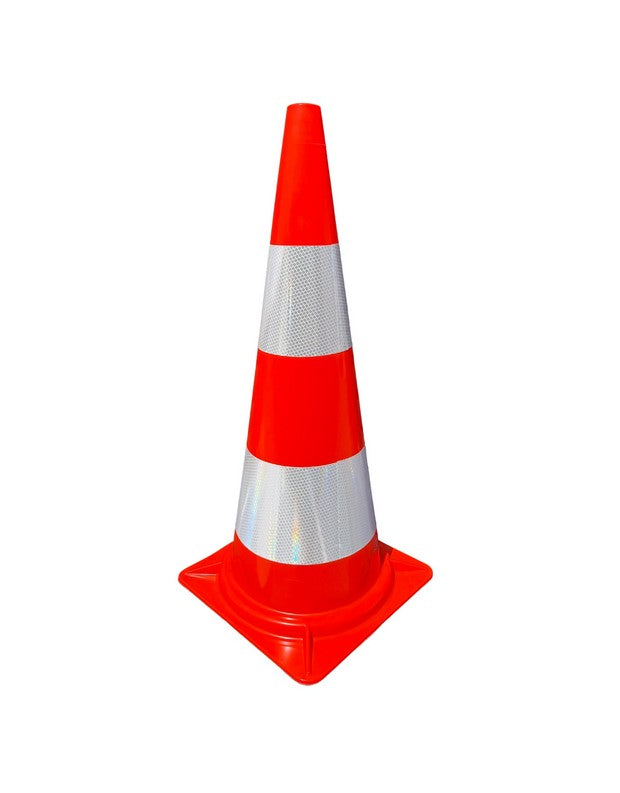 CÔNE PVC ROUGE/BLANC CLASSE II