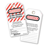 ETIQUETTES LAMINEES "DANGER"