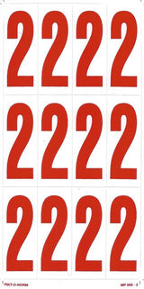 CHIFFRE 2 SUR FEUILLE