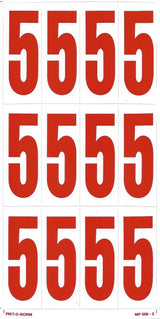 CHIFFRE 5 SUR FEUILLE