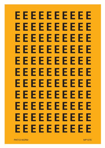 LETTRE E SUR FEUILLE