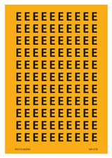 LETTRE E SUR FEUILLE