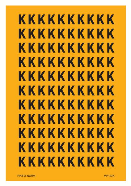 LETTER K OP VEL