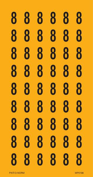 CHIFFRE 8 SUR FEUILLE