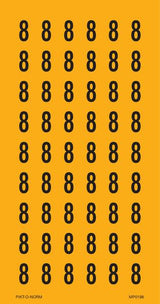 CHIFFRE 8 SUR FEUILLE