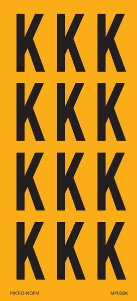 LETTER K OP VEL