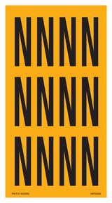 LETTER N OP VEL