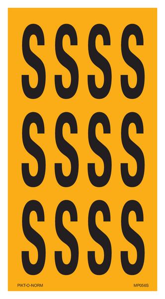LETTER S OP VEL