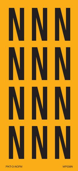 LETTER N OP VEL