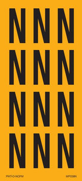 LETTER N OP VEL