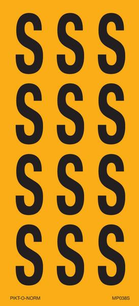 LETTER S OP VEL