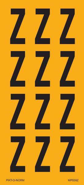 LETTRE Z SUR FEUILLE