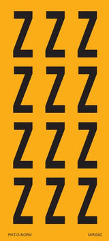 LETTRE Z SUR FEUILLE