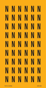 LETTER N OP VEL
