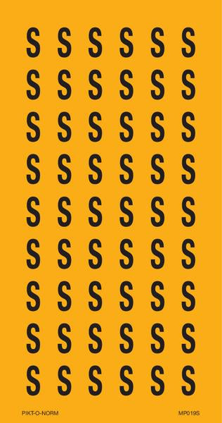 LETTER S OP VEL