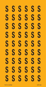 LETTER S OP VEL