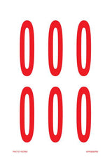 CIJFER 0 OP VEL