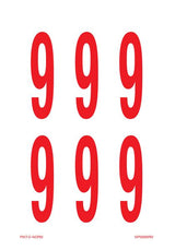 CHIFFRE 9 SUR FEUILLE