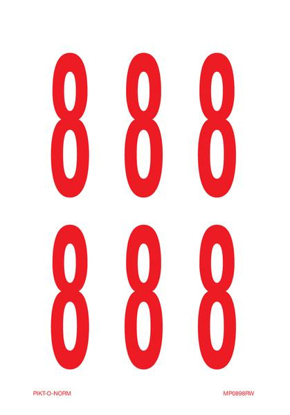 CHIFFRE 8 SUR FEUILLE