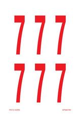 CIJFER 7 OP VEL