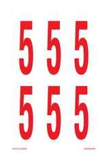 CHIFFRE 5 SUR FEUILLE
