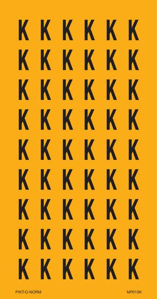 LETTER K OP VEL
